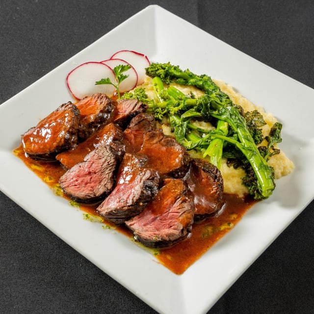 Grilled Hanger Steak.