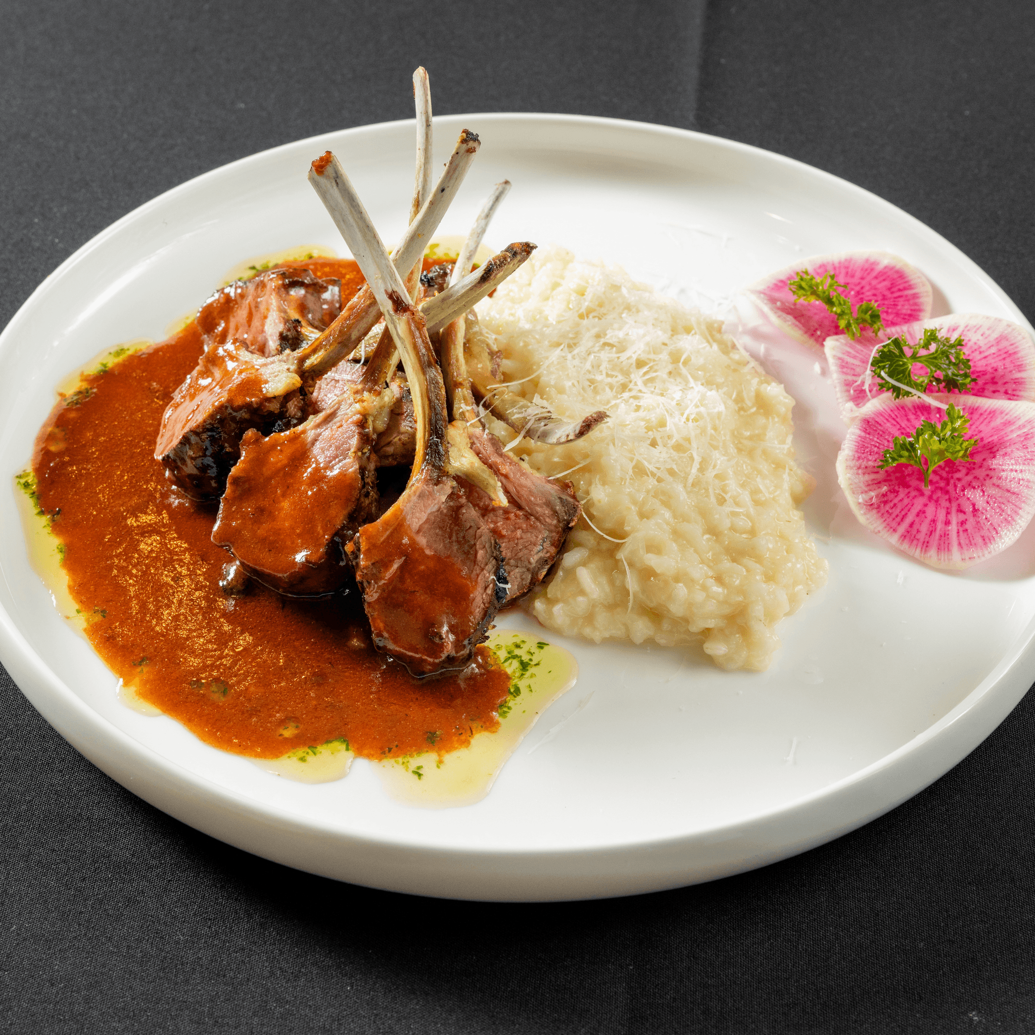 Lamb Chops Risotto.