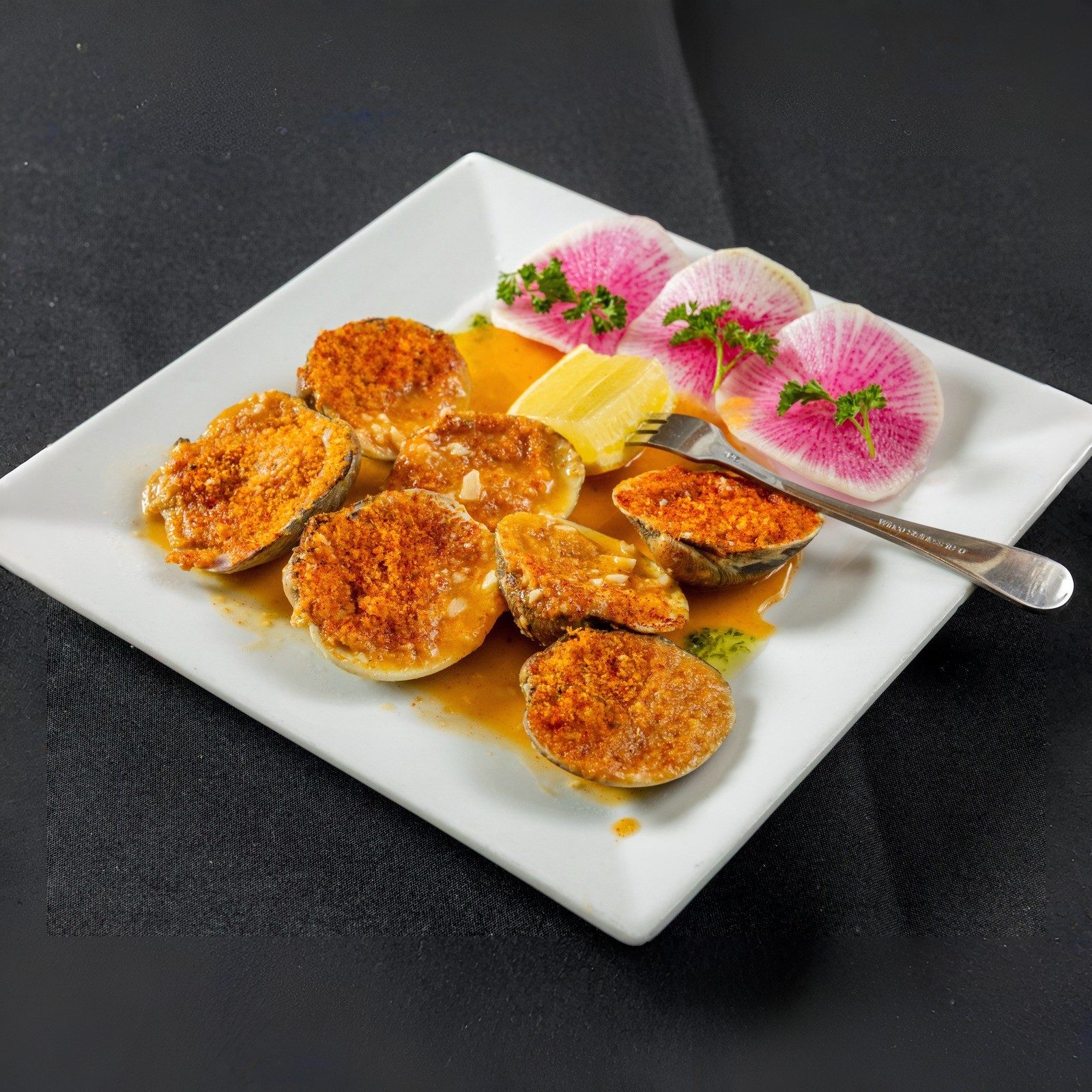 Baked Clams.